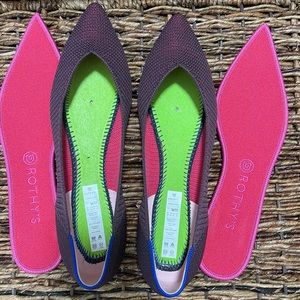 Rothy’s Berry points size 11.